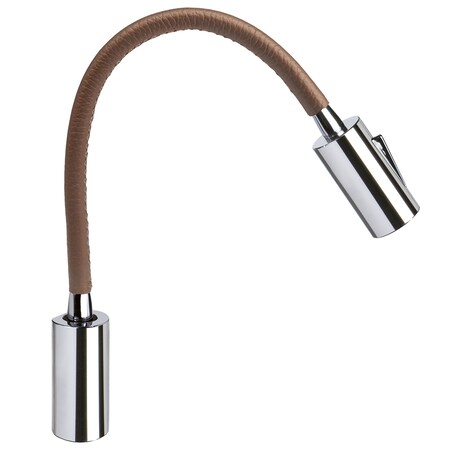 Quick Audrey Wall Light With Usb Tabacco Leather Chrome FASP488ITVCEA00